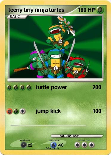 Pokemon teeny tiny ninja turtes