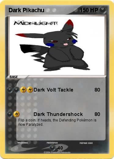 Pokemon Dark Pikachu