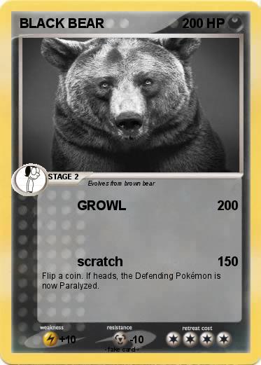 Pokemon BLACK BEAR