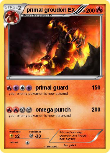 Pokemon primal groudon EX