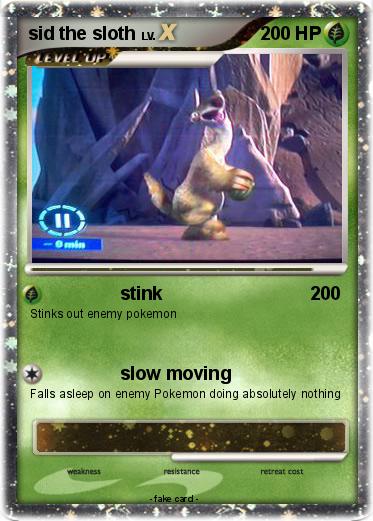 Pokemon sid the sloth