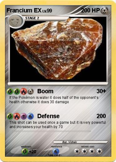 Pokemon Francium EX