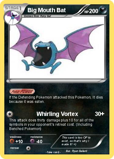 Pokemon Big Mouth Bat