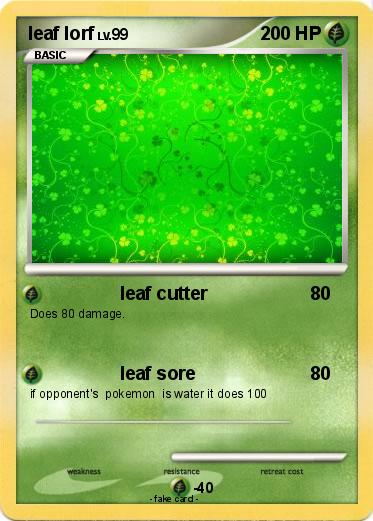 Pokemon leaf lorf