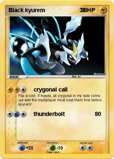 Pokemon Black kyurem                       00