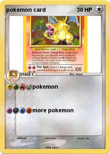 Pokemon pokemon card