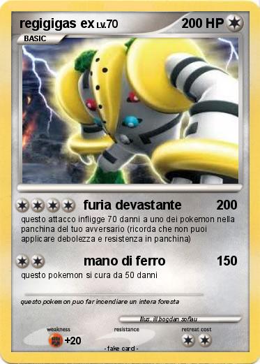 Pokemon regigigas ex