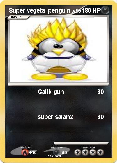 Pokemon Super vegeta  penguin
