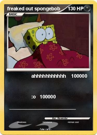 Pokemon freaked out spongebob