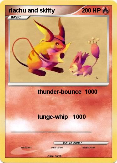 Pokemon riachu and skitty