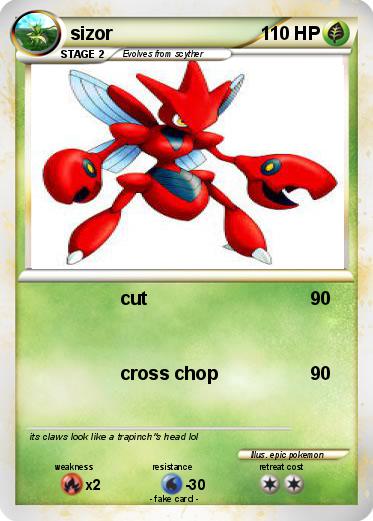Pokemon sizor