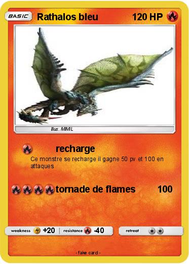 Pokemon Rathalos bleu