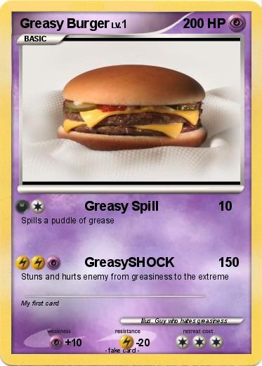 Pokemon Greasy Burger