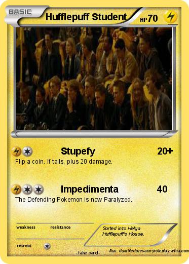 Pokemon Hufflepuff Student