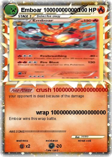 Pokemon Emboar 100000000000