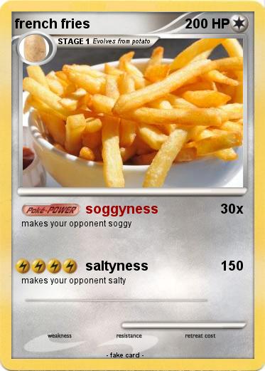 Pokemon french fries