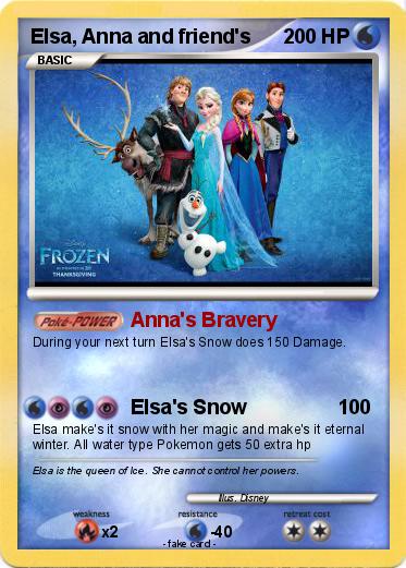 Pokemon Elsa, Anna and friend's