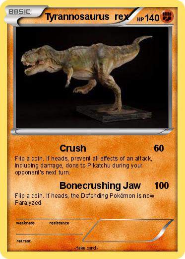 Pokemon Tyrannosaurus  rex