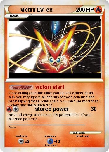 Pokemon victini LV. ex