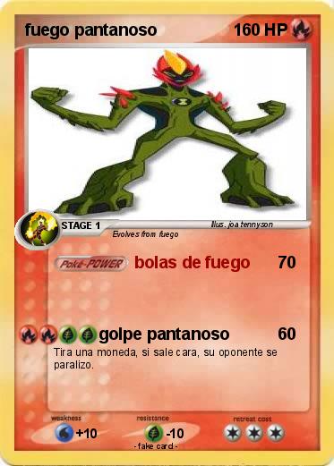 Pokemon fuego pantanoso