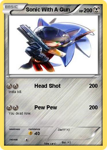 Pokemon Sonic With A Gun