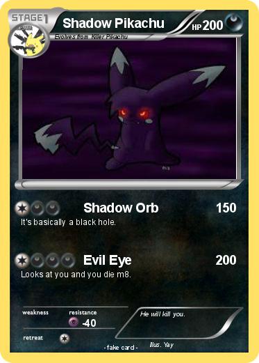 Pokemon Shadow Pikachu