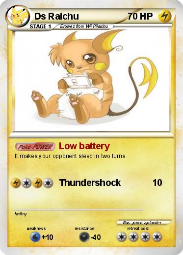 Pokemon Ds Raichu
