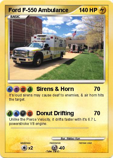 Pokemon Ford F-550 Ambulance