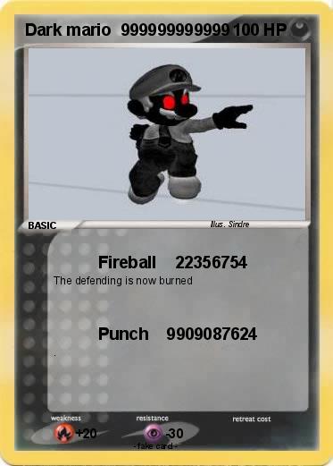 Pokemon Dark mario  999999999999