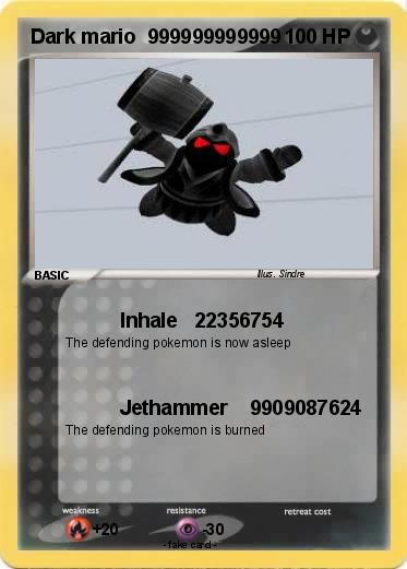 Pokemon Dark mario  999999999999