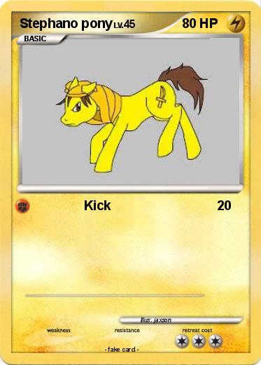 Pokemon Stephano pony