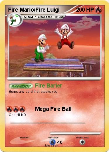 Pokemon Fire Mario/Fire Luigi