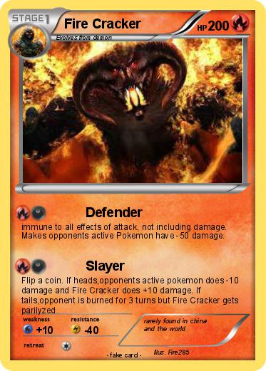 Pokemon Fire Cracker