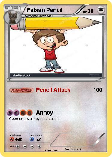 Pokemon Fabian Pencil