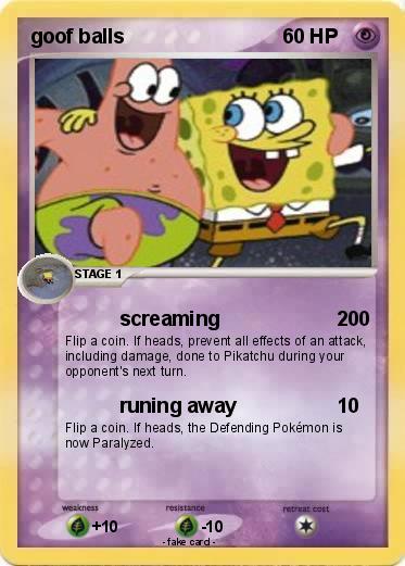 Pokemon goof balls
