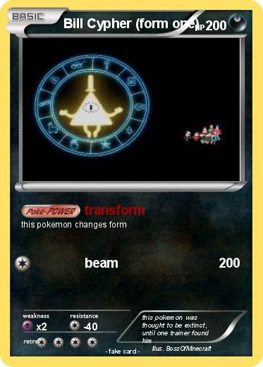 Pokemon Bill Cypher (form one)