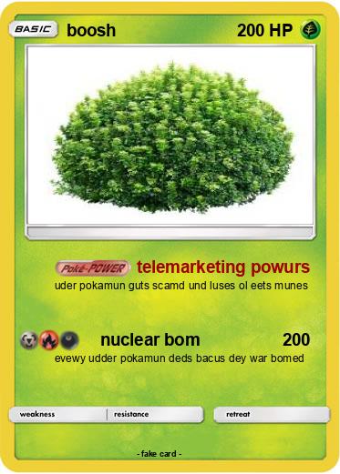 Pokemon boosh