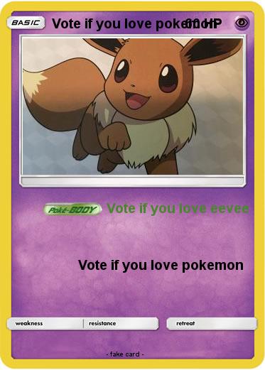 Pokemon Vote if you love pokemon