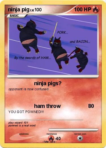 Pokemon ninja pig
