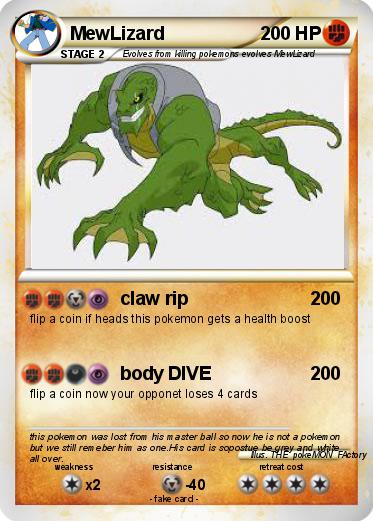Pokemon MewLizard