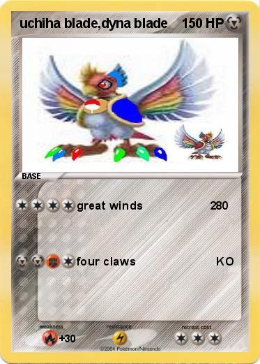 Pokemon uchiha blade,dyna blade     