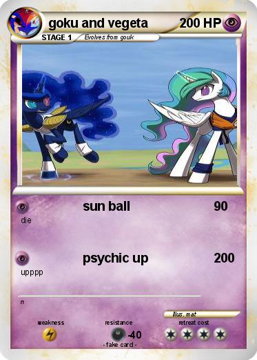 Pokemon goku and vegeta