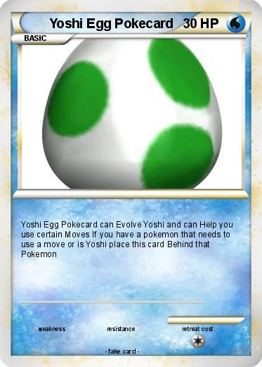Pokemon Yoshi Egg Pokecard