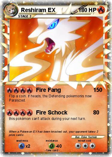 Pokemon Reshiram EX