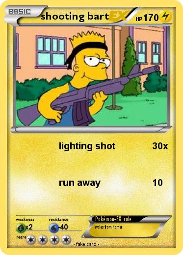 Pokemon shooting bart
