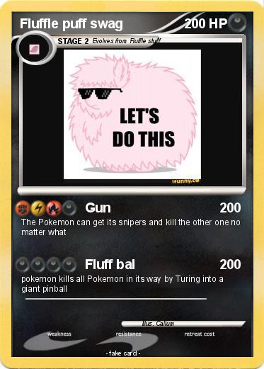 Pokemon Fluffle puff swag