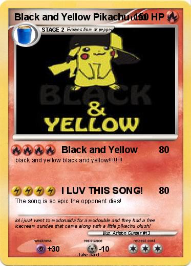 Pokemon Black and Yellow Pikachu