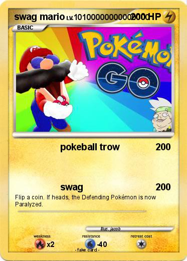 Pokemon swag mario