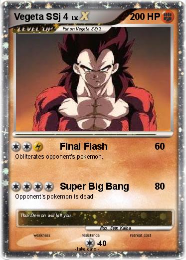 Pokemon Vegeta SSj 4