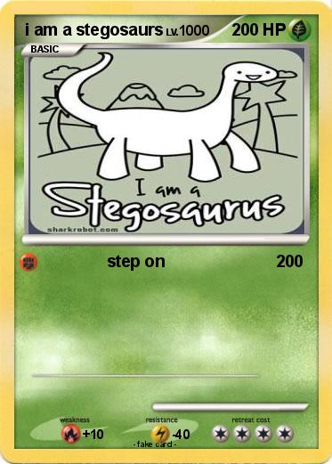 Pokemon i am a stegosaurs